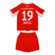 Bayern Munich Alphonso Davies #19 Hjemmedraktsett Barn 2025-26 Kortermet (+ Korte bukser)